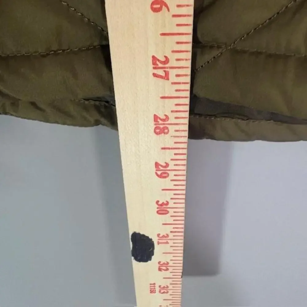 Line Of Trade Vest Mens XL Green Quilted Full Zip Insulated Outdoor Bodywarmer